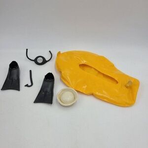 Vintage 60s Accessories GI Joe Survival Sailor Hat Raft Scuba Flippers Mask